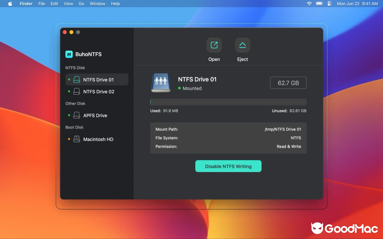 BuhoNTFS v1.4.1 截图