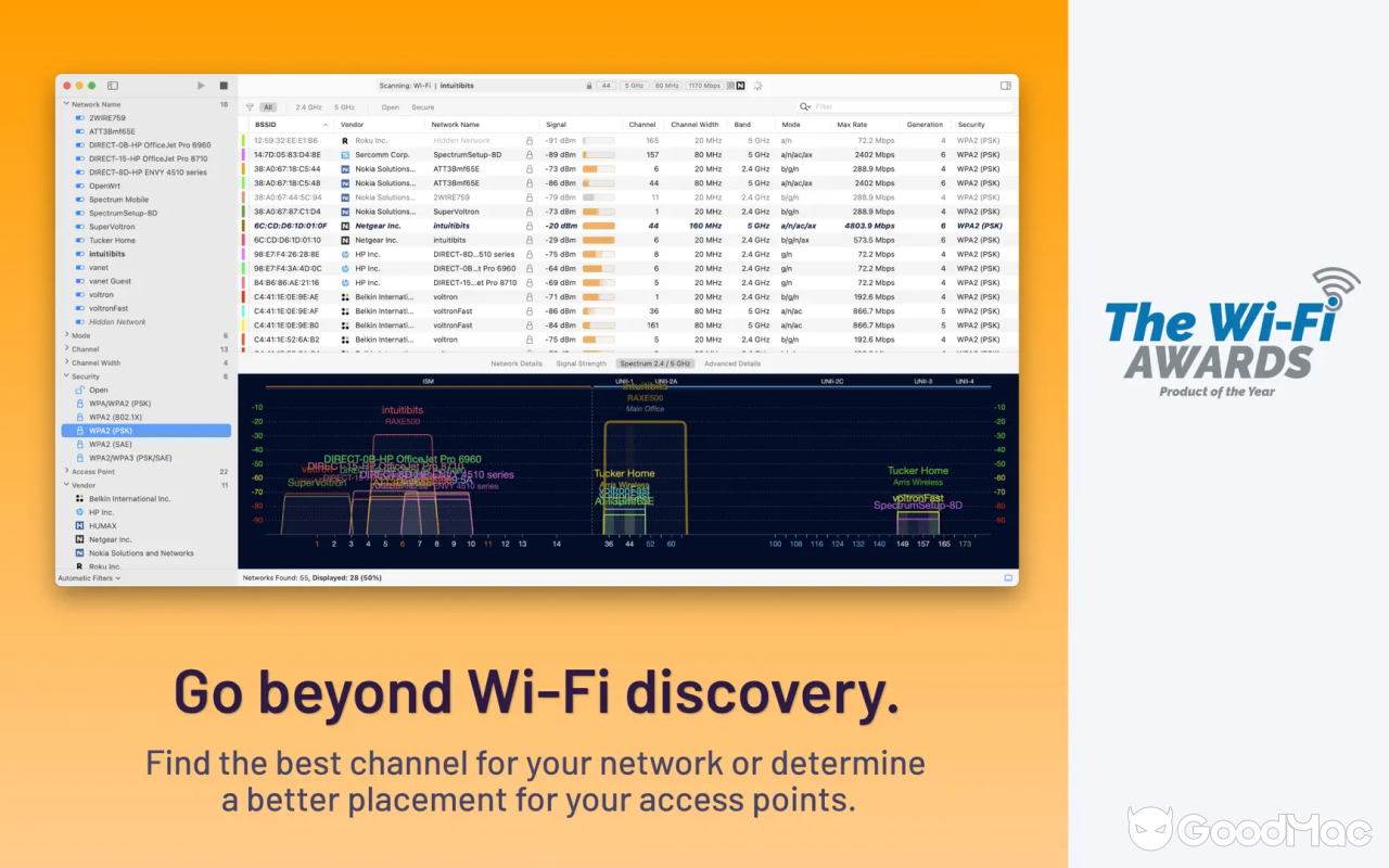 WiFi Explorer: Scanner v3.6.6 截图