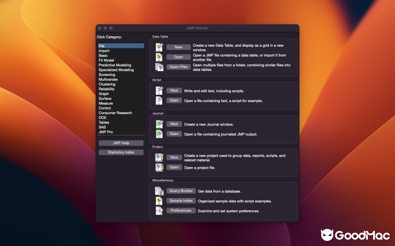 JMP Pro v19.1.0 截图