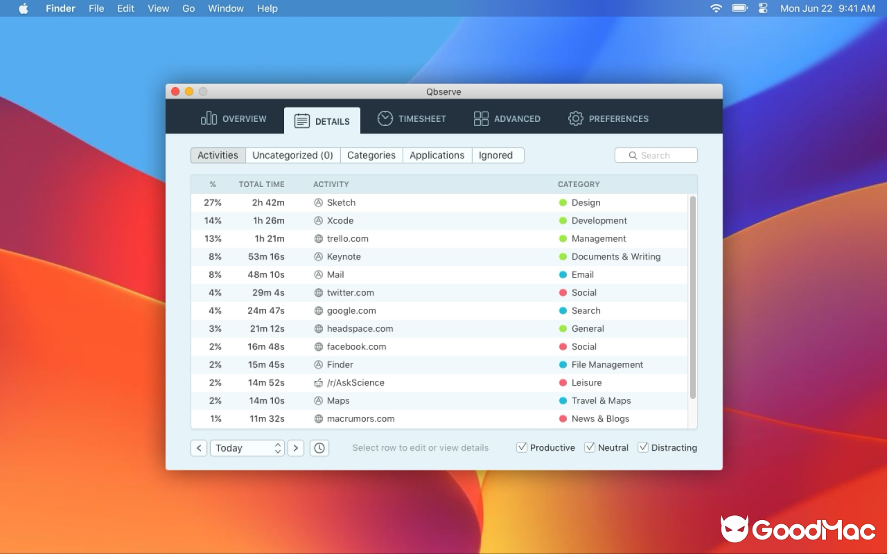 Qbserve v1.91 截图