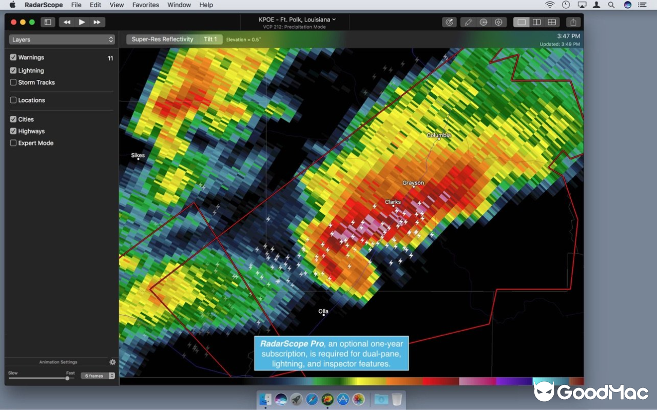 RadarScope v5.5.6 MAS 截图