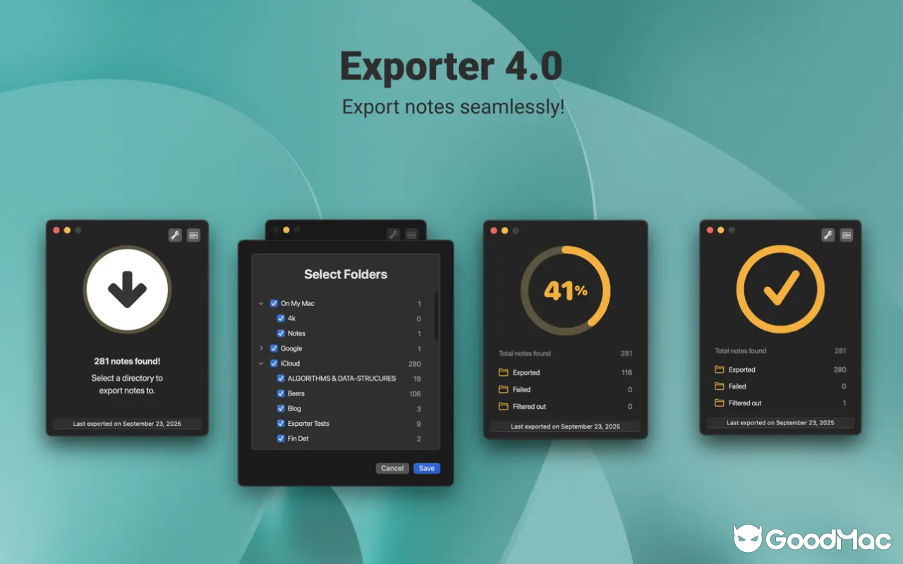Exporter v4.0.8 截图
