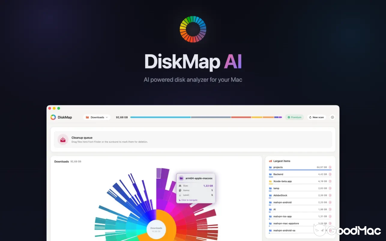 DiskMap Al: Find Large Files v3.1 截图