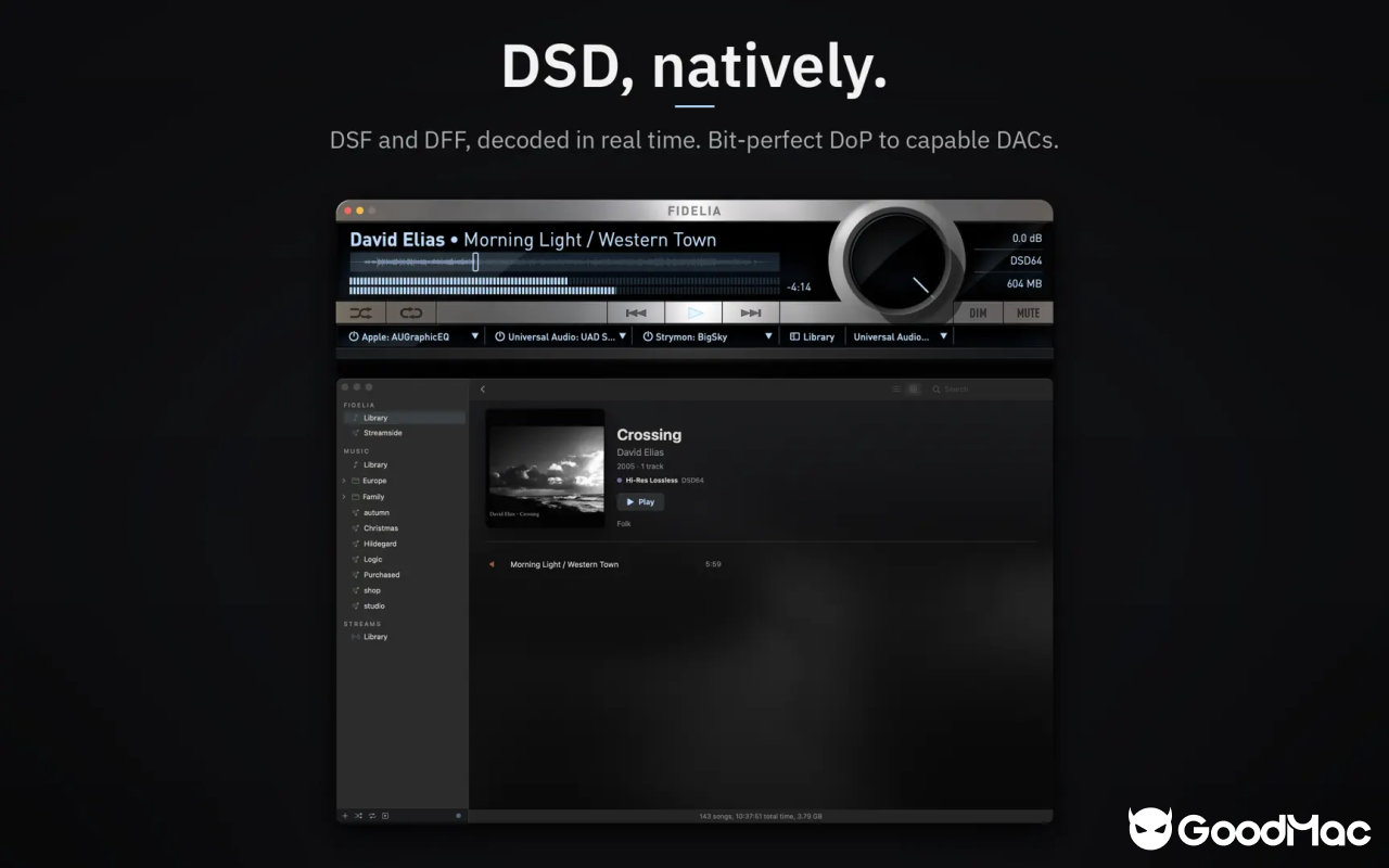 Audiofile Engineering Fidelia v2.7.1 MAS 截图