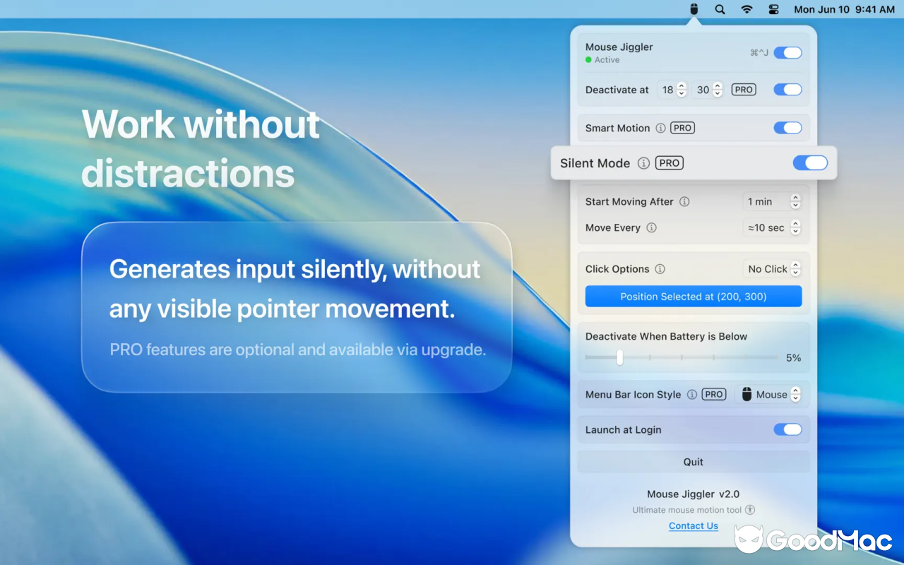Mouse Jiggler – Mouse Mover v2.7 截图