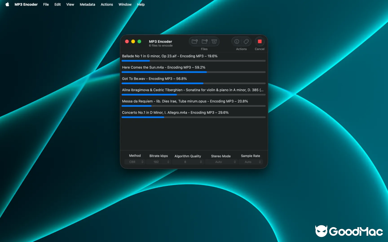 MP3 Encoder v2.20.0 截图