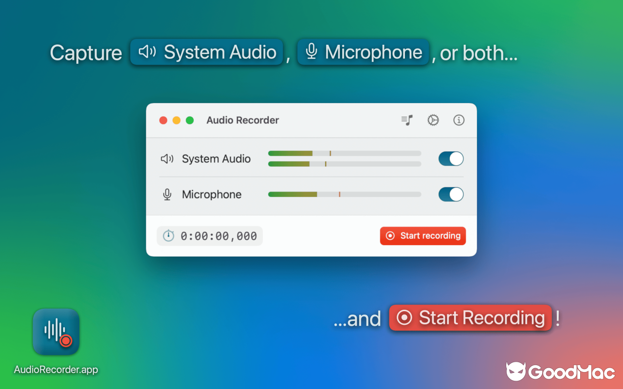 AudioRecorder.app v1.0.4 截图