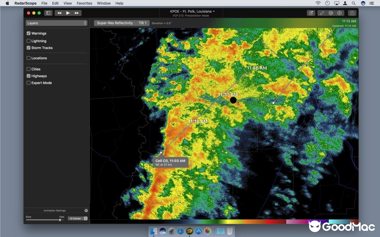 RadarScope v5.5.6 MAS 截图