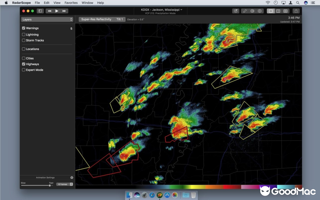 RadarScope v5.5.6 MAS 截图