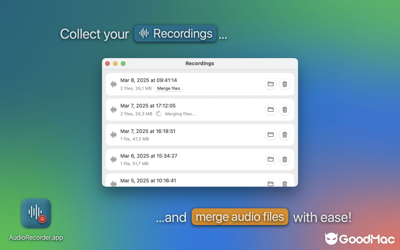 AudioRecorder.app v1.0.4 截图
