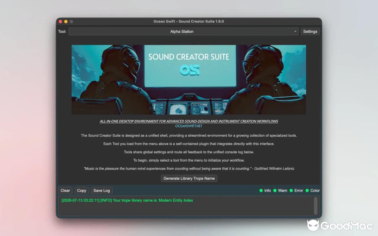 Ocean Swift Sound Creator Suite v1.9.0 截图