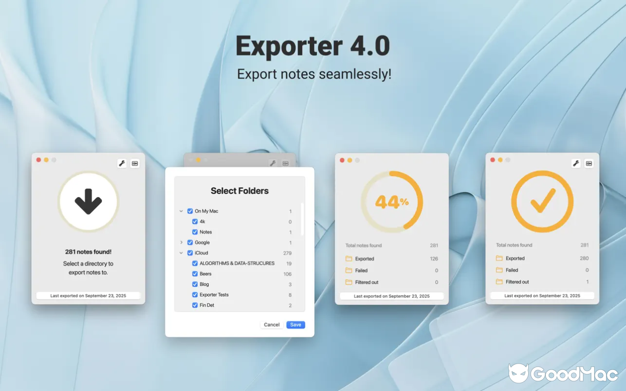 Exporter v4.0.8 截图