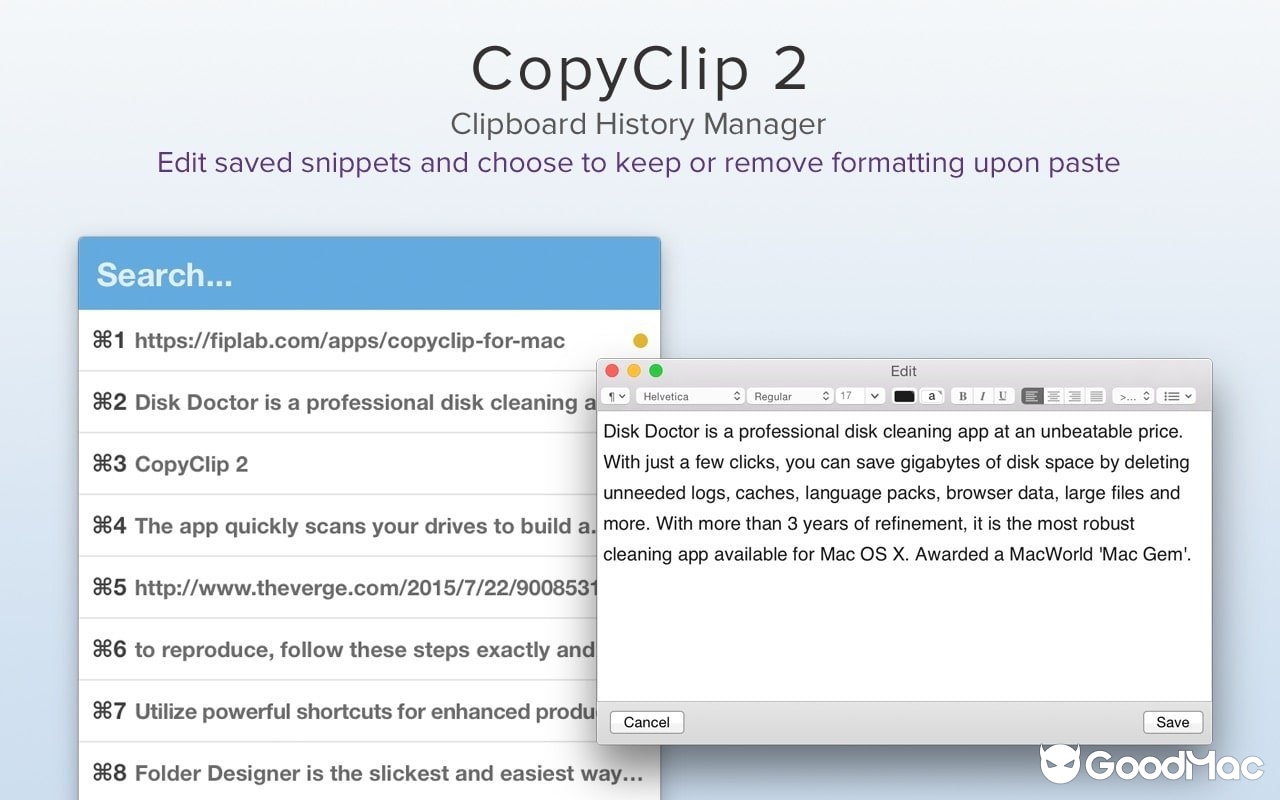 CopyClip 2 v3.988 截图
