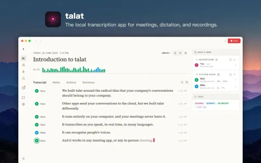 talat 1.9.0