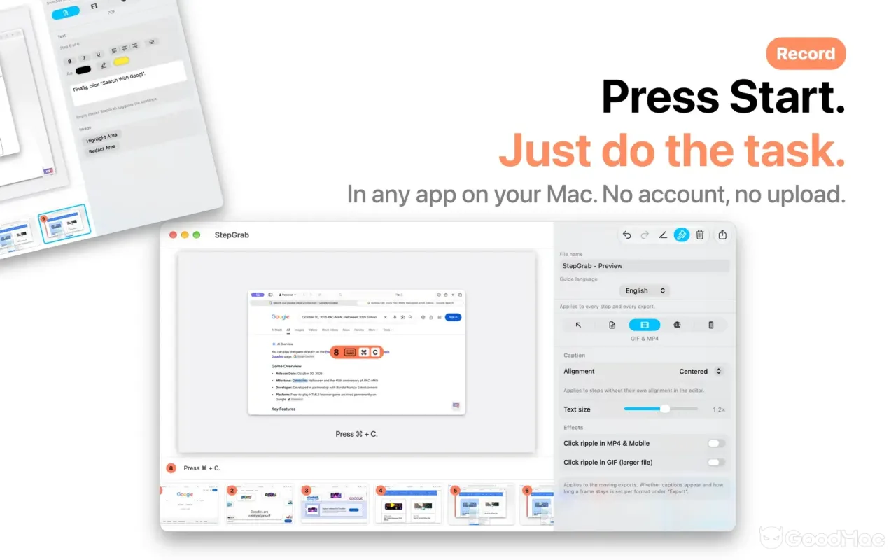StepGrab 1.6.2 截图