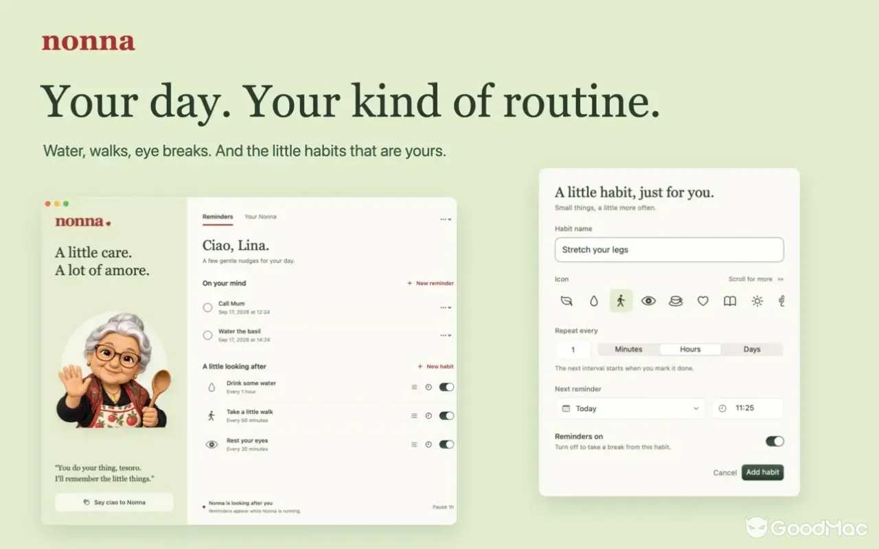 Nonna: Reminders & Habits 1.1.0 截图