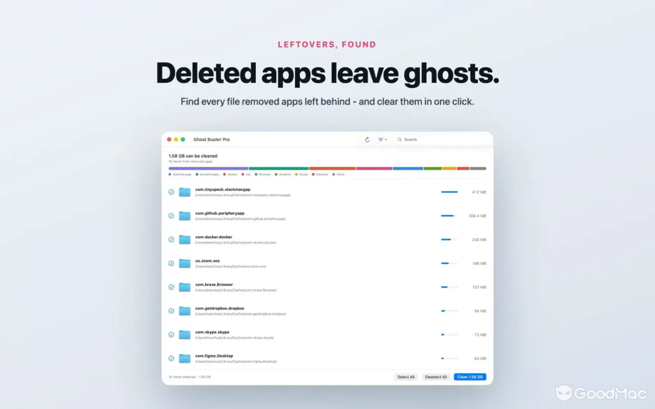 Ghost Buster Pro 7.0.0 MAS 截图