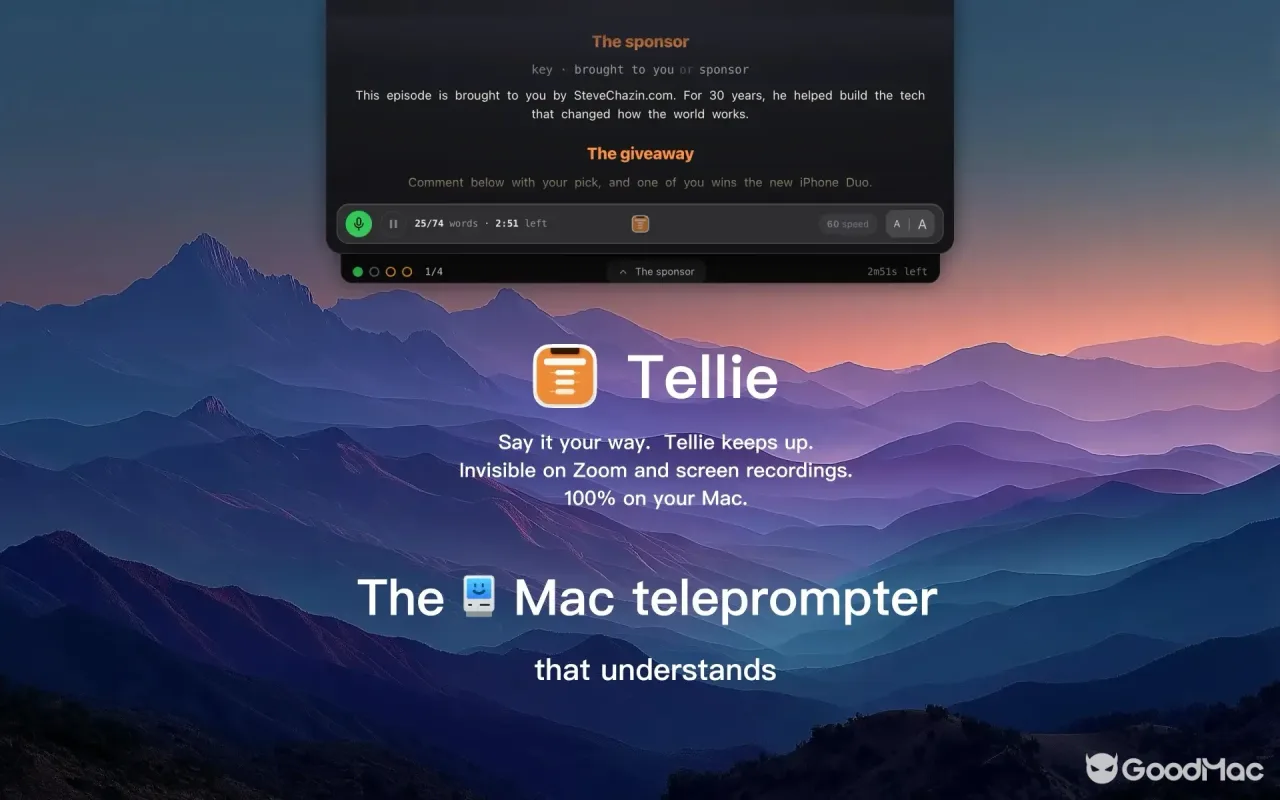 Tellie 1.6.1 截图