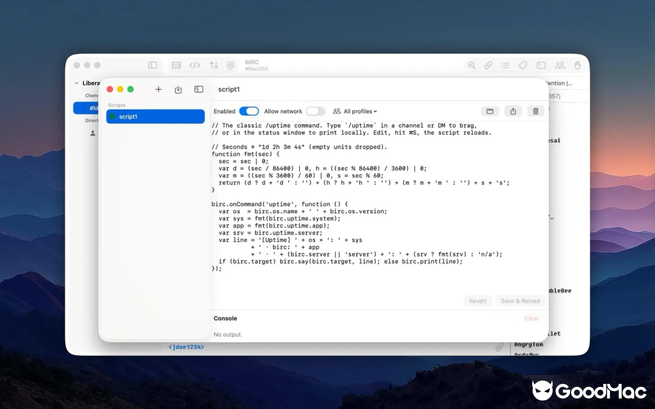 bIRC v1.2.6 截图