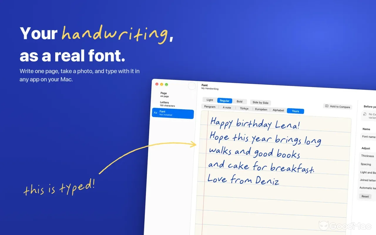 Penfont 1.0.9 截图