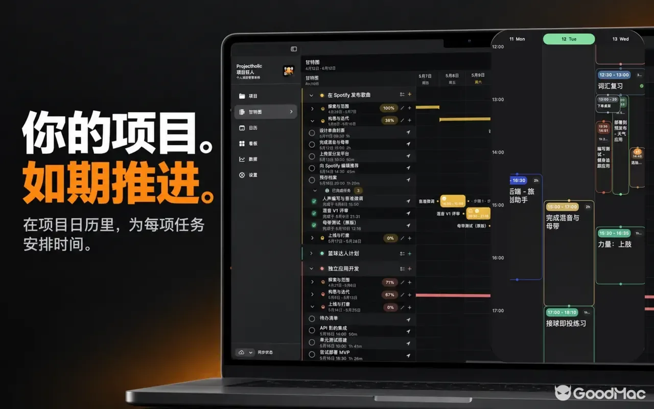 Projectholic 1.2.6 截图