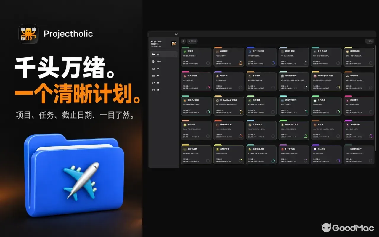Projectholic 1.2.6 截图