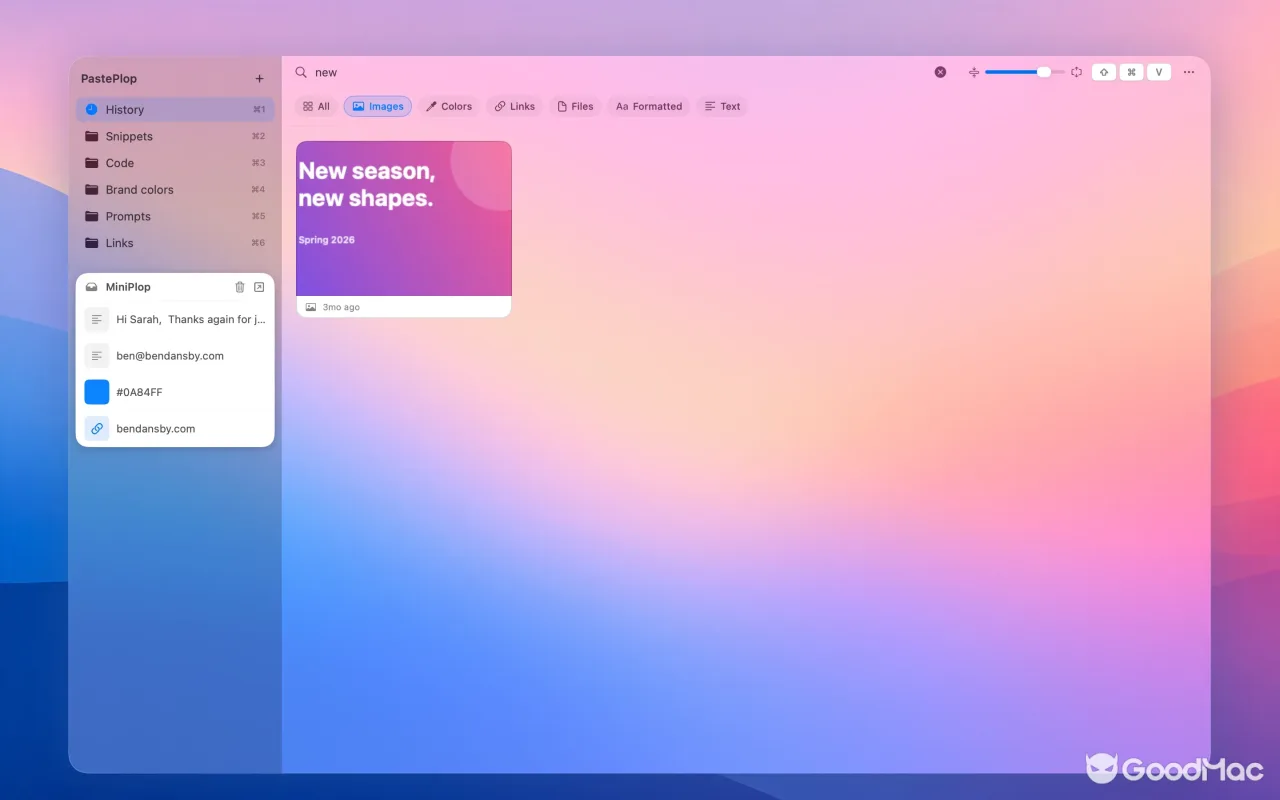 PastePlop 1.9.1 截图
