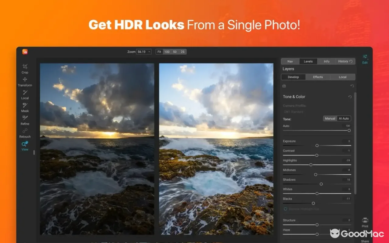 ON1 HDR 2023 17.5.1.14051 截图