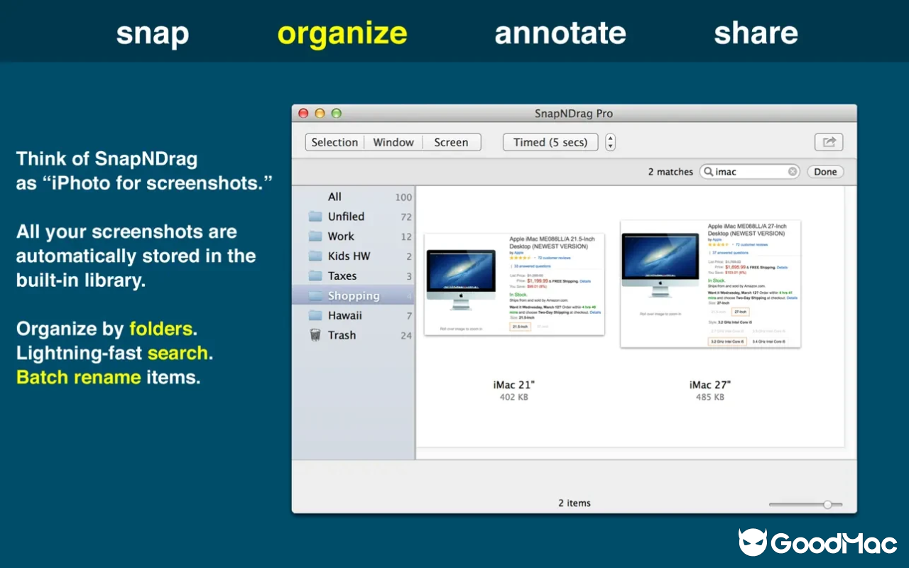 SnapNDrag Pro Screenshot v4.5.4 MAS 截图