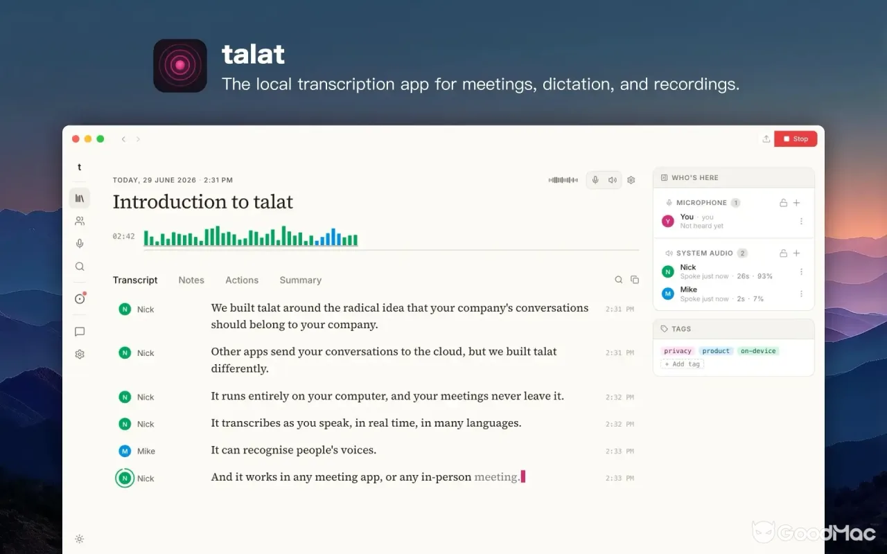 talat 1.9.0 截图