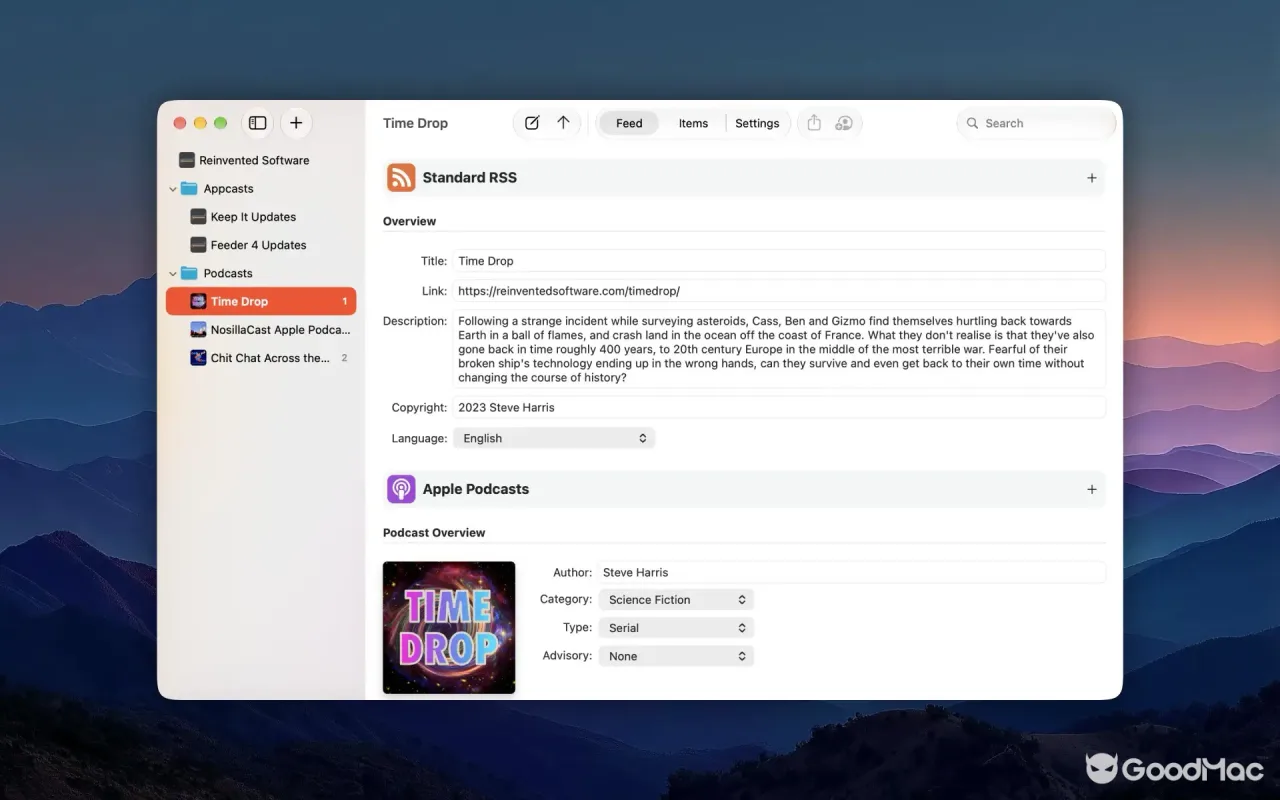Feeder 4.9.1 截图
