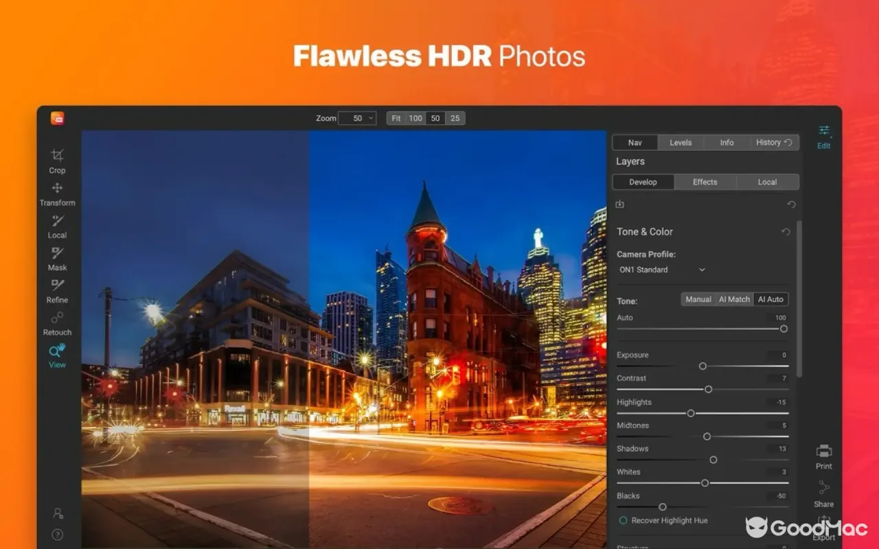 ON1 HDR 2023 17.5.1.14051 截图
