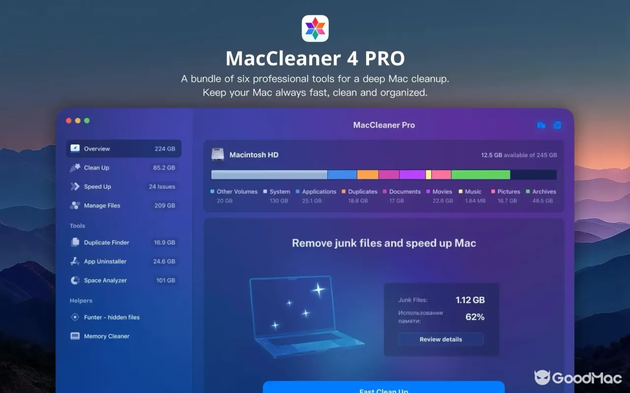 MacCleaner PRO 4.0.4 截图