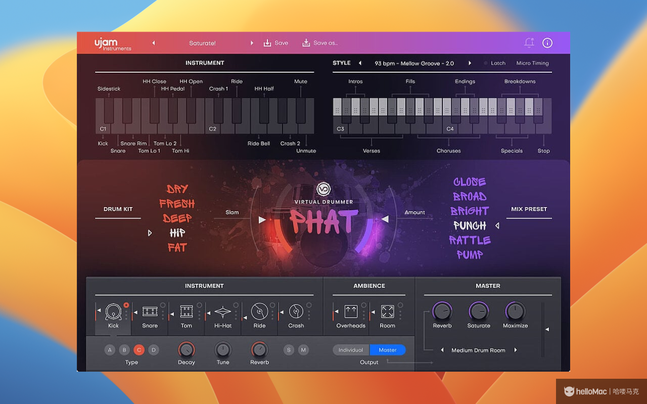 uJAM Virtual Drummer PHAT v2.4.1